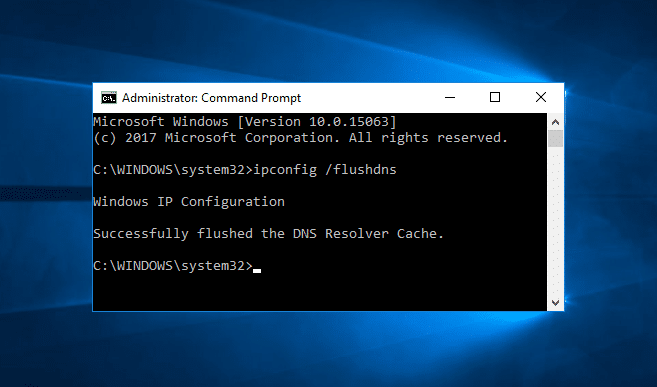 Flush DNS Cache