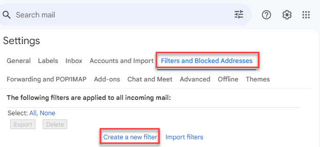 How to whitelist an email address in Gmail