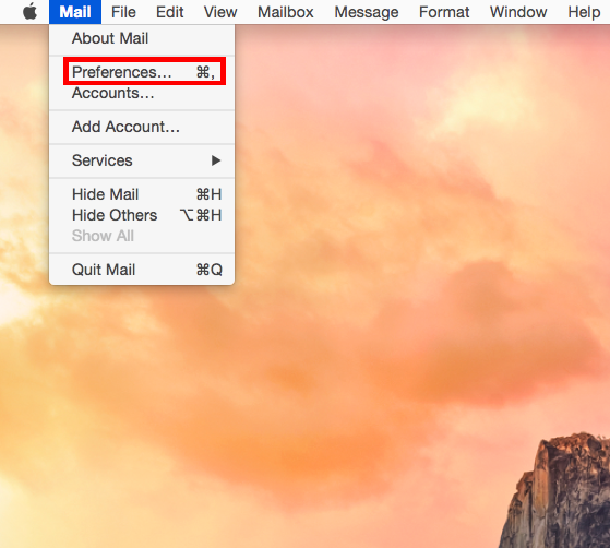 Apple Mail Client Configuration