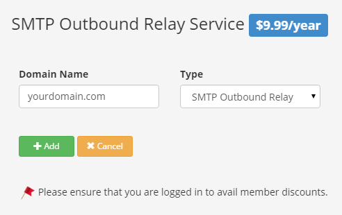 SMTP outbound relay
